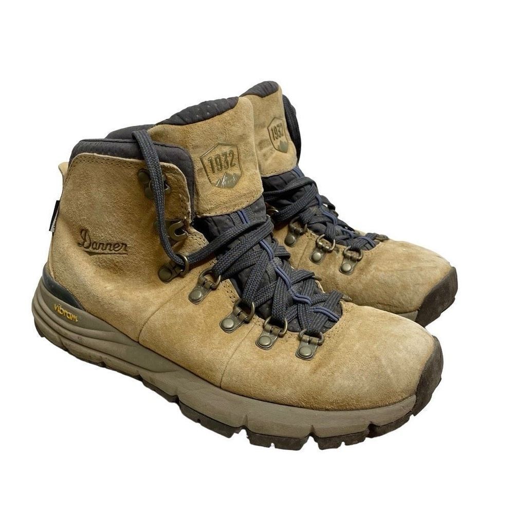 Danner 600 Suede Leather Mountain Hiking Boots Tan Brown‎ 7 Outdoor Hike 4.5”